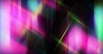 Neon graphic, rainbow and abstract motion with glare lighting, animation and visual effect background. Iridescent, psychedelic movement or vibrant aesthetic for geometric design or creative wallpaper