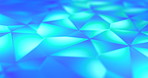 Blue, kaleidoscope and illusion with pattern, glow or shimmer in abstract motion, reflection or light background. Graphic, effect and geometric shapes for diamond texture, gem or amethyst cluster