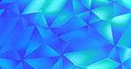 Kaleidoscope, illusion pattern and glow with abstract motion and light for blue background. Graphic, effect and geometric shapes for futuristic texture or mineral structure for dynamic gem wallpaper