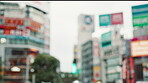 Buildings, architecture and travel in japan city of infrastructure, tourist location and traditional vacation. Urban, downtown and house for culture holiday, colorful view and sightseeing of landmark