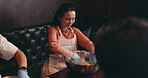 Japanese woman, bowl and kneading dough for pastry, noodles or cooking class in restaurant for food. Female person, concentration and learning for hospitality, diet and healthy meal as culinary skill