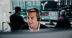Computer, stock market trading and success with man in office for goals, growth or target as winner. Applause, communication and investment with broker or trading in workplace for financial support