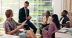 Professor, class and helping students at workshop, diversity and group discussion for course project. People, teacher and sharing knowledge on module for research, university education and support
