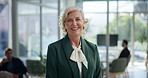 Face, mature manager and business woman, chief investment officer and expert at hedge fund. CEO, portrait and financial executive, company director and happy professional entrepreneur with experience
