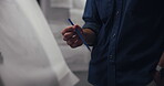 Hands, artist and person with pencil, office and planning for design for project, creative and closeup. Workshop, process and employee with skills for assignment, talent and ideas for business