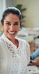 Face, tablet and laugh with business woman in office for investment banker, credit portfolio and research. Networking, feedback and account manager with person in finance firm for profit and advisor
