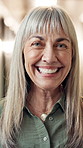 Face, manager and business woman laughing in office at night with confident social media marketer. Portrait, creative and happy mature professional, boss and platform promotion specialist in hallway