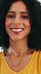 Woman, smile and face for dental wellness, healthcare and female veneers treatment. Happy, cosmetics and person with teeth whitening, cleaning and confidence with dentistry and oral hygiene results