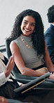 Survey, candidate and discussion with business woman for promotion interview, documents or hiring policy. Paperwork, job opportunity screening and evaluation with people in office for review