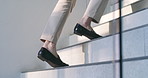 Slowly, you'd hate to slip