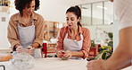 Group, people and rolling clay for pottery of sculpture design, learning technique and process. Woman, teaching and instructions of craft production, texture demonstration and shape steps at workshop