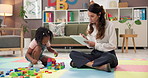 Teaching, child and teacher for assessment in classroom, creative learning and school for growth. Instruction, problem solving or educator testing kid student, checklist and building for solution