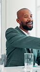 African businessman, handshake or applause for financial achievement, milestone and profit growth. Partnership, shaking hands or clapping for success, good news and well done for investment agreement