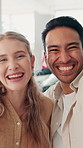 Couple, selfie and smile at dealership for car, shopping and excited with post on internet at store. People, man and woman with photography, face and social media for vehicle purchase at showroom
