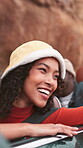 Happy, woman and friends in car for road trip for drive, travel adventure and vacation. Smile, people and freedom in vehicle for transport journey, sightseeing and bonding together of getaway holiday