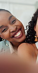 Face, selfie and happy business women in creative office with group for social media post together. Portrait, workers and friends with photography in startup for about us, memory and excited team