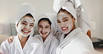 Friends, girls and selfie with face mask at spa for pamper date memory, social media and bonding. Self care, people and laughing in hotel room for luxury skincare treatment, holiday vlog or blow kiss