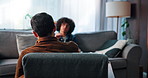 Support, men and back of psychologist in office for psychometric, evaluation and counseling . Mental health diagnosis, conversation and aptitude exam with people in clinic for talking and therapy