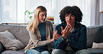 Couple, talking and comfort of partner for counseling, therapy and help with marriage advice. People, discussion and support for guidance, healing tips and feedback for recovery on relationship