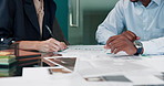 People, sign and contract with handshake in office for welcome, b2b document and agreement form. Team, shaking hands and legal paperwork for onboarding, job negotiation and congratulations with offer