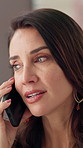 Business woman, art dealer and talking with phone call for negotiation, proposal or discussion. Female person, gallerist or collector speaking on mobile smartphone for conversation, stock or auction