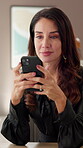 Phone, typing and business woman in art gallery for online auction, exhibition and negotiation bid. Viewing schedule, catalog update and client contact with curator for museum, showroom and sales