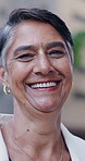 City, face and laughing with lawyer woman outdoor for legal counsel or representation on court case. Experience, funny and trial with mature attorney in urban town as advisor or consultant on lawsuit