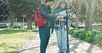 Couple, students and scooter with help, happiness and bonding together with break, love and romantic. Campus, university and man with woman, eco friendly and growth with relationship and transport