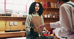 Cooking class, kitchen and woman with chef for learning culinary skills, cuisine and recipe for dinner. Lesson, tutorial and people talking with vegetables, ingredients and food for nutritional meal