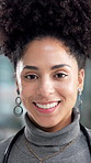 Face, doctor and woman in hospital, smile and confidence with career ambition, pride and wellness. Happy person, employee and professional in clinic, medical service and about us with healthcare