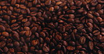 Roast, smoke and above of coffee or beans for caffeine, beverage and hospitality. Espresso product, cappuccino and latte aroma with organic ground blend for space, cafe production and mocha brew