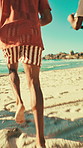 Running, friends and group on vacation, adventure and fun on getaway, beach and tourism for reunion. Outdoor, race and people with energy for summer holiday, back and bonding in paradise or ocean