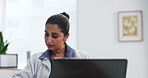 Doctor, woman or laptop in office with document for health insurance, medical aid or patient information. People, healthcare worker and computer in consultation with policy paperwork, plan or report.