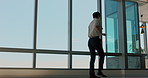 Dancing, happy and businessman in office with good news, job promotion or achievement on goal. Professional, winning and male employee grooving for financial bonus or positive feedback in workplace.