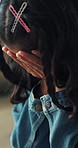 Child, crying and emotion with anxiety, mental health or ADHD for abuse, stress or counseling. Closeup, scared kid or person with depression, tears or grief for therapy, psychology or trauma help