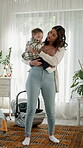 Love, mother and baby with support in bedroom, soothing infant and maternal connection for security. Childcare, rocking and woman with boy in family home, console and attention for emotion regulation