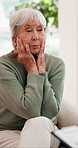 Stress, senior woman and talk for counseling with regret, mental health and emotional support. Medical, discussion or elderly person with depression, patient guilt and therapy session for past trauma