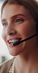 Call center, advice or person with headset, contact us or help desk guidance in crm service. Flare, microphone or consultant with technology, online assistance or feedback in customer support.