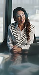 Meeting, boardroom and business woman with laptop for financial report, budget plan and investment. Corporate, office and people in discussion for review, strategy and proposal for finance consulting