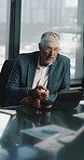 Meeting, laptop and man with business people for financial report, budget plan and investment. Corporate, boardroom and workers with manager in discussion for finance review, strategy and proposal