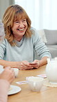 Play, cards and old people in nursing home with laugh, entertainment and humor for bonding together. Happy, elderly friends and game in retirement center with competition, social gathering and joke.