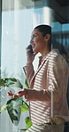 Business, woman or phone call discussion in office for debt review, market update or negotiation. Financial advisor, mature person or mobile contact for risk management, explain policy or loan advice
