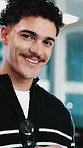Face, man and developer with laptop in office for career pride, about us and software update. Portrait, male person and programming with pc for encryption, debugging server and troubleshooting system