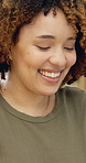 Woman, computer and happy with typing at office with proposal, story or report at media company. Person, writer and smile with insight for editing process, feedback and article at creative agency