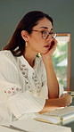 Woman, mistake and computer with remote work from home with stress, frustrated and glasses for proposal. Mature person, virtual assistant and crisis with pc, report and freelance job at apartment