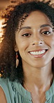Face, business and woman in office, smile and about us for advertising agency. Person, employee and professional in workplace, career ambition and pride for startup, marketing expert and opportunity