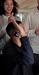 Applause, call center and businessman with team for high five in office for job promotion, bonus or goal. Happy, clapping and technical support agent with group for celebration of achievement or goal