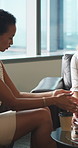 Business people, consultant or financial advisor in meeting with client for contract or deal. Employees, colleagues or discussion with partner, documents or paperwork for legal agreement or finance