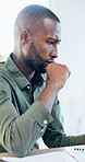 Black man, fist pump and success with project at office with deadline, done and breathe relief at company. African person, documents and finished with report, admin and celebration at creative agency