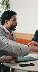 Business, celebration and success with hand stack of people in meeting for career goals. Collaboration, milestone and motivation with excited employee team in office for bonus or work target